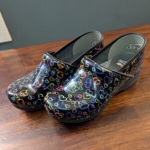 Dansko XP 2.0 Women's Black Multicolor Clogs Size 40